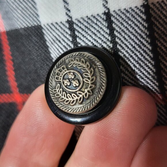 Vintage Susan Bristol Plaid Fringe Sleeveless Maxi Dress 8 Grunge Dark Academia - Picture 6 of 13